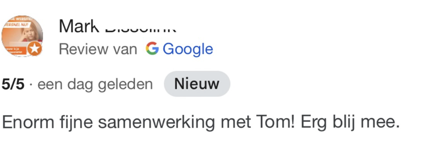 Mark: review na samenwerking.