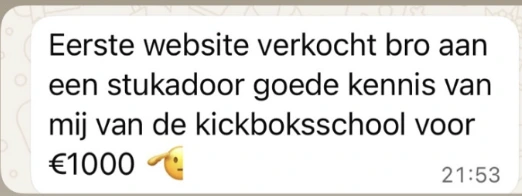 Jorg: eerste website-klant binnen het traject.